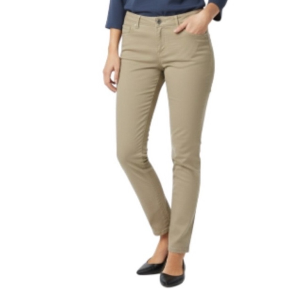 Zac & Rachel stretchy khaki straight leg Dress Pants SZ 16